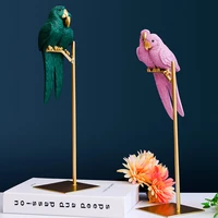 nordic lucky couple parrot bird resin sculpture modern art creative home desktop decoration crafts ornaments housewarming gifts