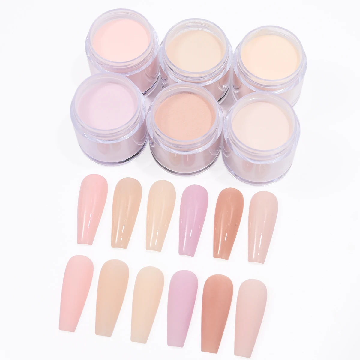 6 шт./набор акриловый порошок для ногтей