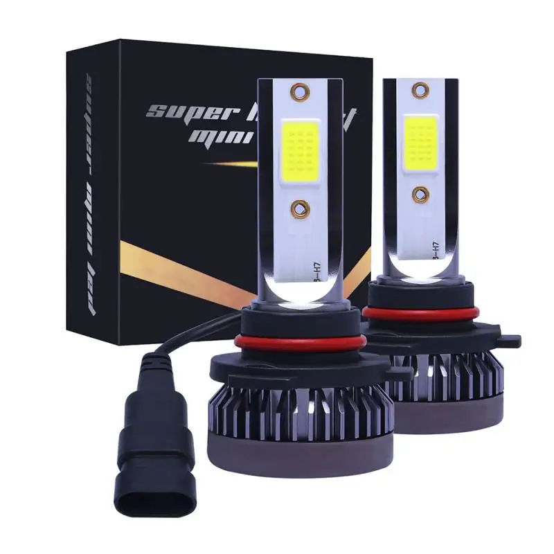 

2Pcs DC 9-32V Led Headlight Bulbs H7 LED Car Lights 9005 HB3 6000K 90W 12000LM Auto Headlamps LEDs