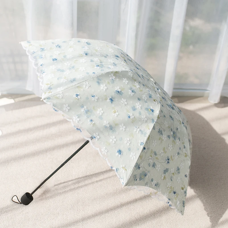 Luxury Sun Umbrella Women Lace Uv Protection Shade Umbrellas Cute Designer Folding Parasoles Household Merchandises GXR35XP