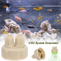 aquarium multifunction diy co2 system kit generator bottle cap fish tank carbon dioxide diy reactor quick screw plastic cap