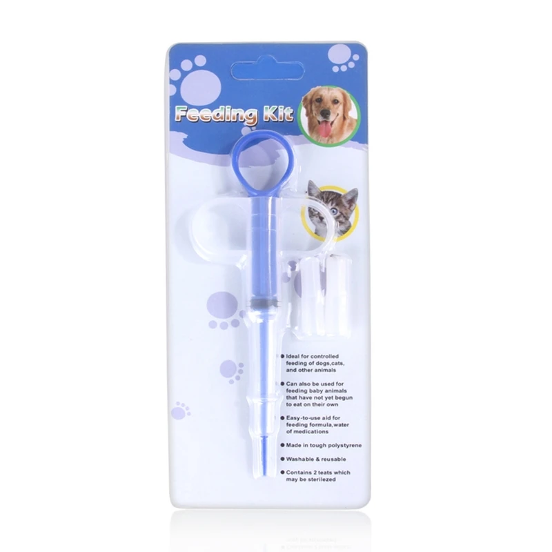 

Pill Popper Pill Gun for cats Pill Injector for Dogs 2 Silicone Tips Tablet Capsule Liquid Medical Feeding Tool Kitten Pacifier