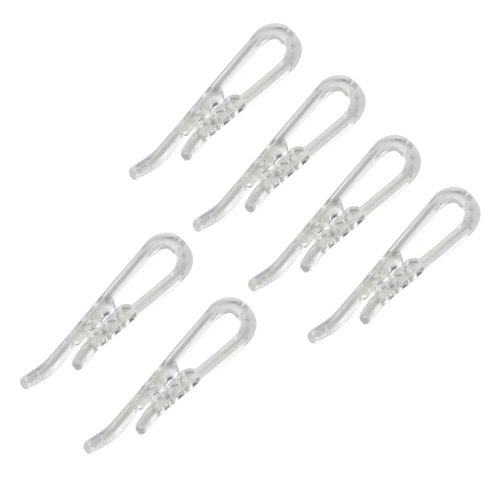 

100pcs Dress Shirts Support Clips For Tie For Dress Shirt Tie Tie Shirt Shirts Support Clips Plastic Transparent Clip