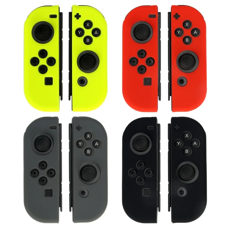 

2x Controller L R Grip Protector Case Silicone Protective Cover for Switch OLED