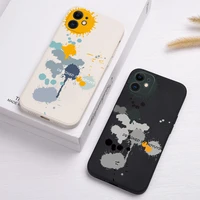 ink painting silicone phone case for xiaomi mi 11 lite 5g ne mi 12 pro 12x 11t pro 10t pro lite 9 t pro 8 se soft graffiti cover