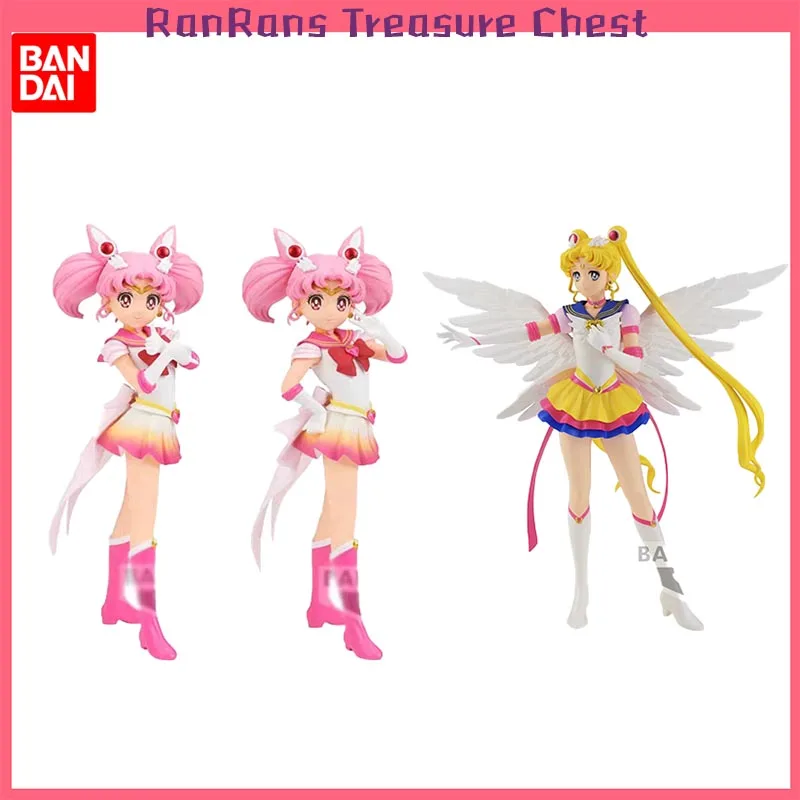 

Оригинальные фигурки Bandai Guardian Сейлор Мун космос из фильма блеск Glamours Супер Сейлор Чиби Мун ПВХ Коллекционные фигурки