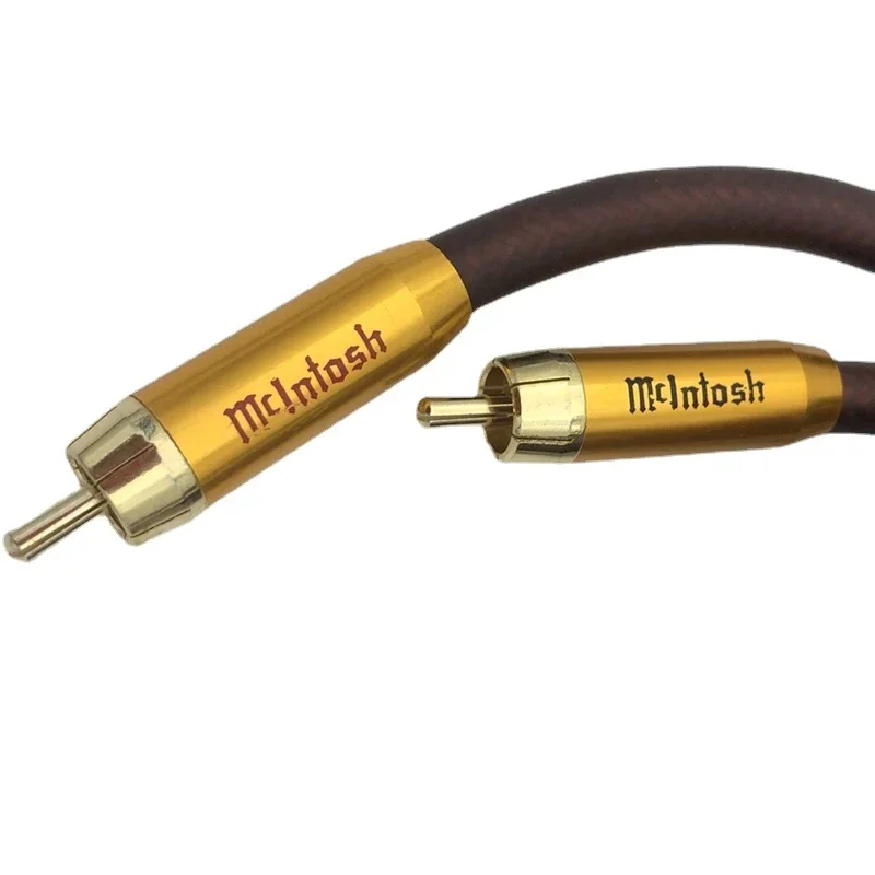 Кабель McIntosh RCA позолоченный штекер 2RCA к чистая медь Hi-Fi аудиосигнал усилитель