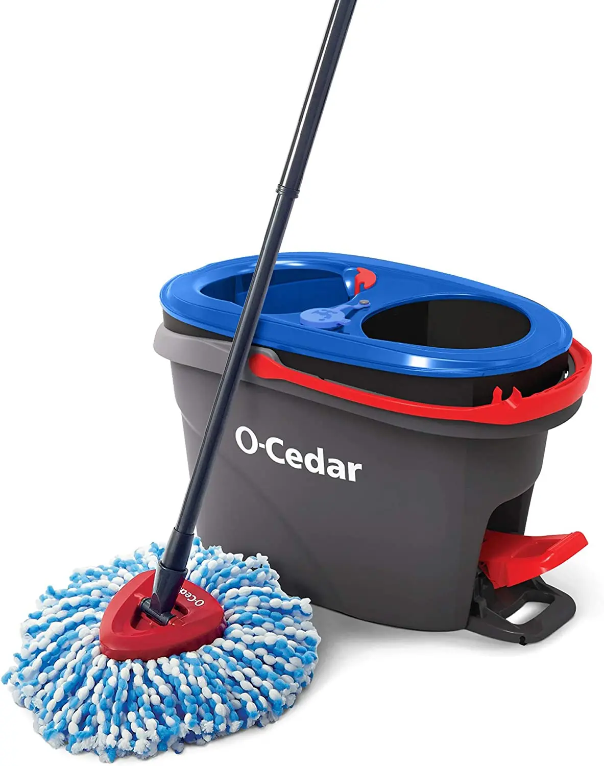 

Clean Microfiber Spin Mop & Bucket Floor Cleaning System, Grey