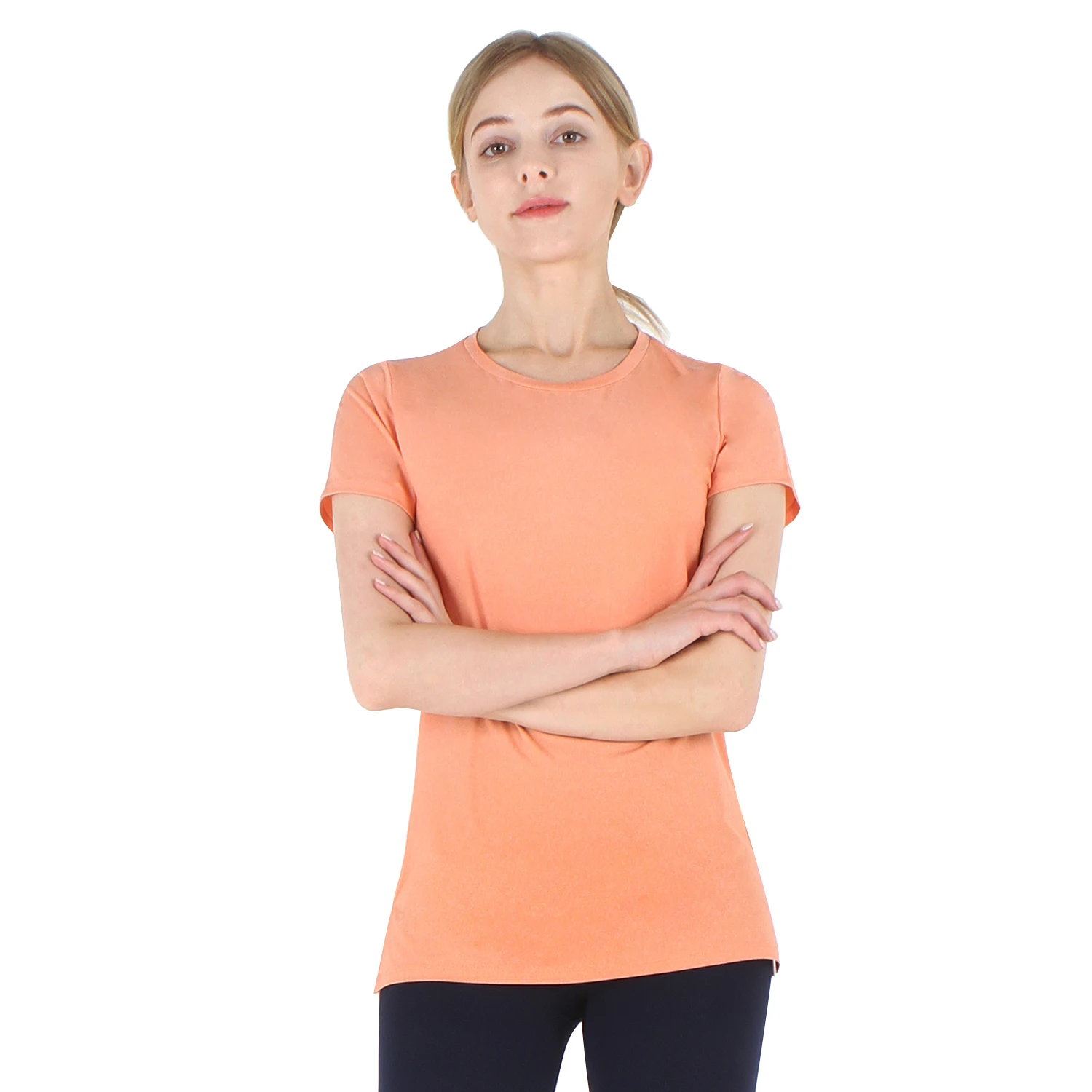 

엠버 요가 필라테스 반팔 티셔츠