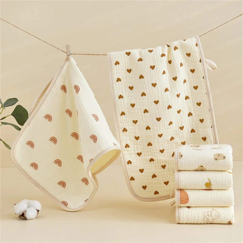 

Baby Facecloth Newborn Towel Sweat Absorb Cloth Cotton Rectangle Handkerchief