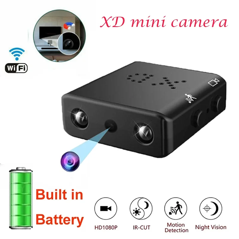 

Wi-Fi Full HD1080P мини IP-камера, инфракрасное ночное видение, мониторинг безопасности, микро-камера DVR, удаленная камера, домашний HD-видеорегистрат...