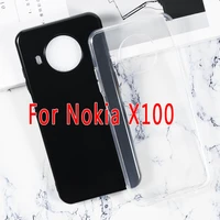 nokiax100 case for nokia x100 cover funda silicone back soft tpu transparent pudding white for nokia x 100 case