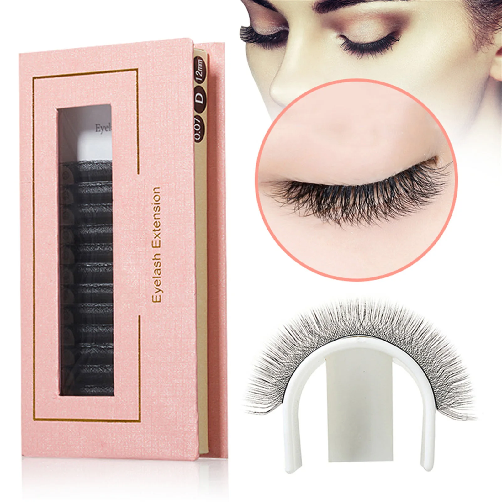 

New Curl False Eyelashes With Glue Easy To Fit Eye Shape Fake Eyelashes Suitable For Parties,parties, Birthdays And Other Places