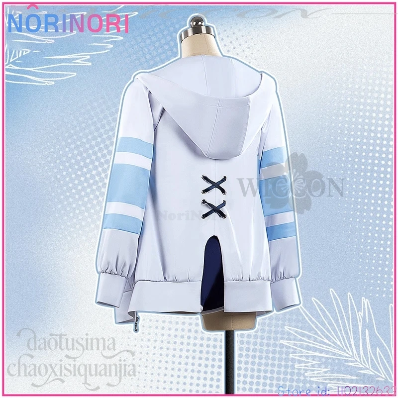 Фото Cheval Grand Косплей Аниме Игра Umamusume: Pretty Derby Летний Костюм Kawaii Bikini Jirai Kei Синее Пальто Для Девочек Пушистый Хвост Ушей №5