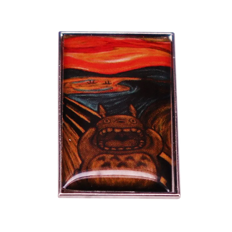 

Classic Animation Beautiful Oil Painting Style Television Brooches Badge for Bag Lapel Pin Buckle Jewelry Gift For Friends