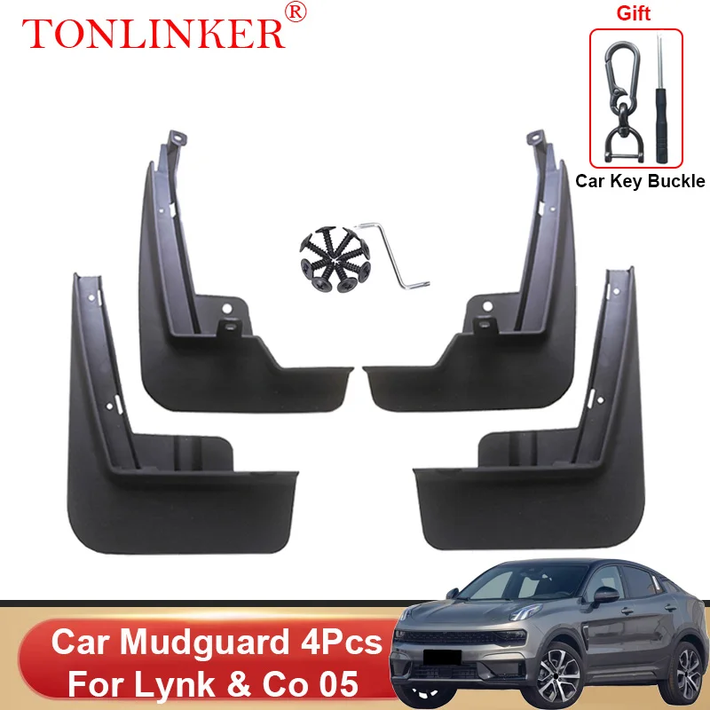 

TONLINKER Car Mudguard For Lynk & Co 05 LYNKC05 2020 2021 2022 Mudguards Splash Guards Front Rear Fender Mudflaps Accessories