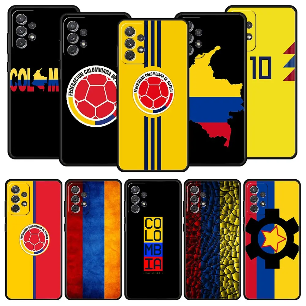 

Colombia Flag Phone Case For Samsung Galaxy A13 A52 A33 5G A53 A73 A03 A23 A03s A21s A51 A71 A31 A11 A41 M21 M22 M31 A01 Cover