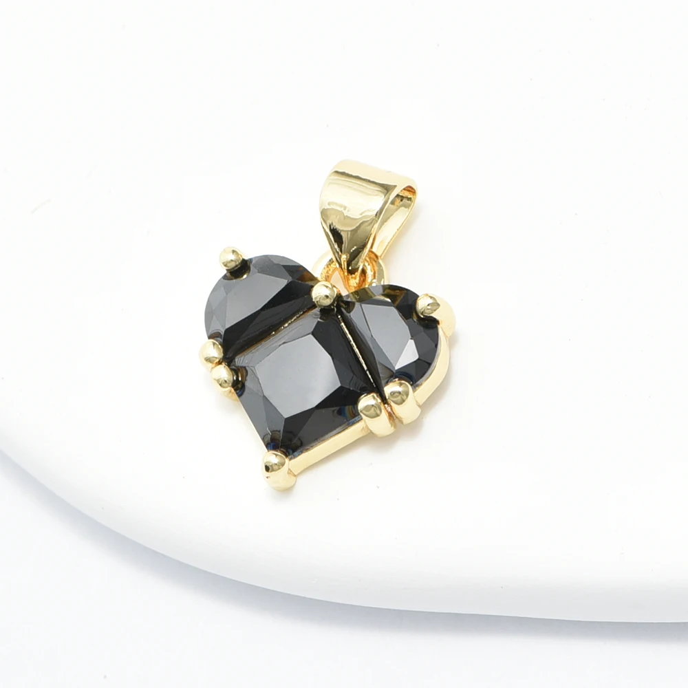 Подвески в форме кубического сердца DARENLI 2 шт