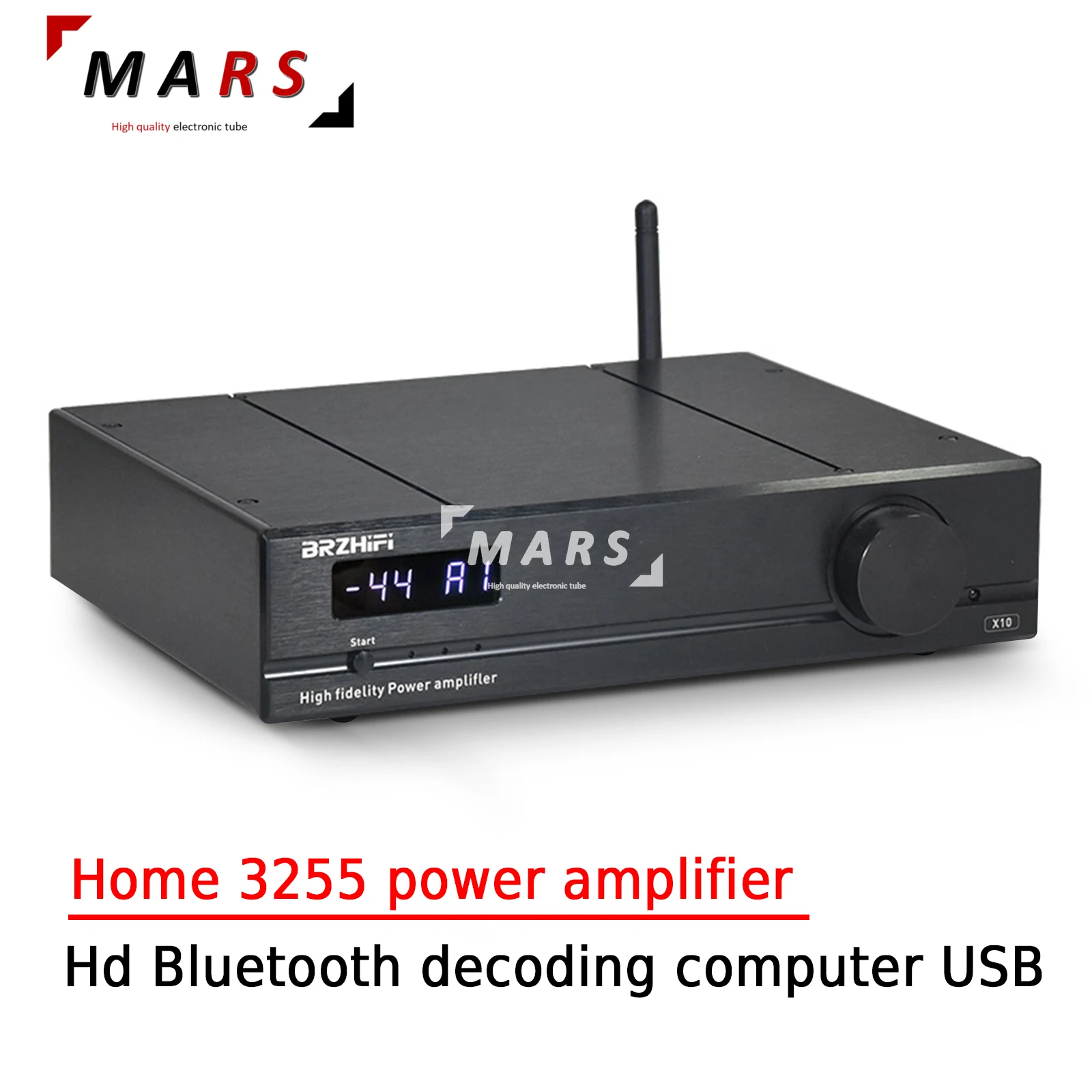 

BREEZE HIFI Home 3255 Power Amplifier 300W High Power Heavy Bass Fever Audio HD Bluetooth Decoding Computer USB