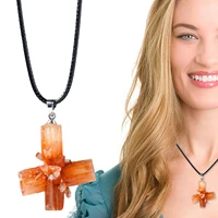 healing crystal necklace healing stones spiritual pendant gemstone pendant necklace energy healing crystal divination pendulum