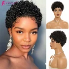 Короткие афро вьющиеся человеческие волосы, налог на возврат, парики из человеческих волос, парики для женщин, парик, парик из человеческих волос