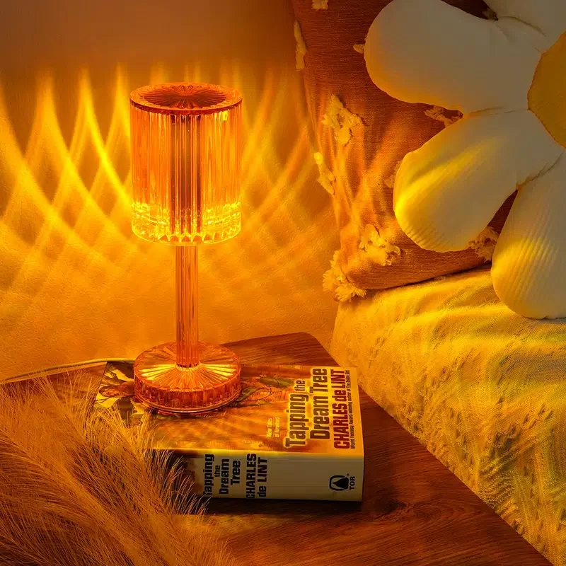 

HMTX Plastic Orange Table Lamp