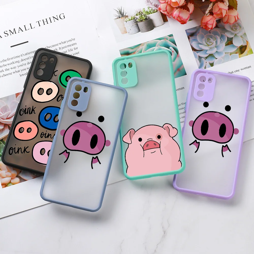 

Mi 11 Lite Case For Xiaomi Poco M4 Pro Case Funda Xiaomi 11T 10T Poco X3 Pro M3 F3 Redmi Note 10S 9S 9A 9C NFC 9T Cute Pig Cover