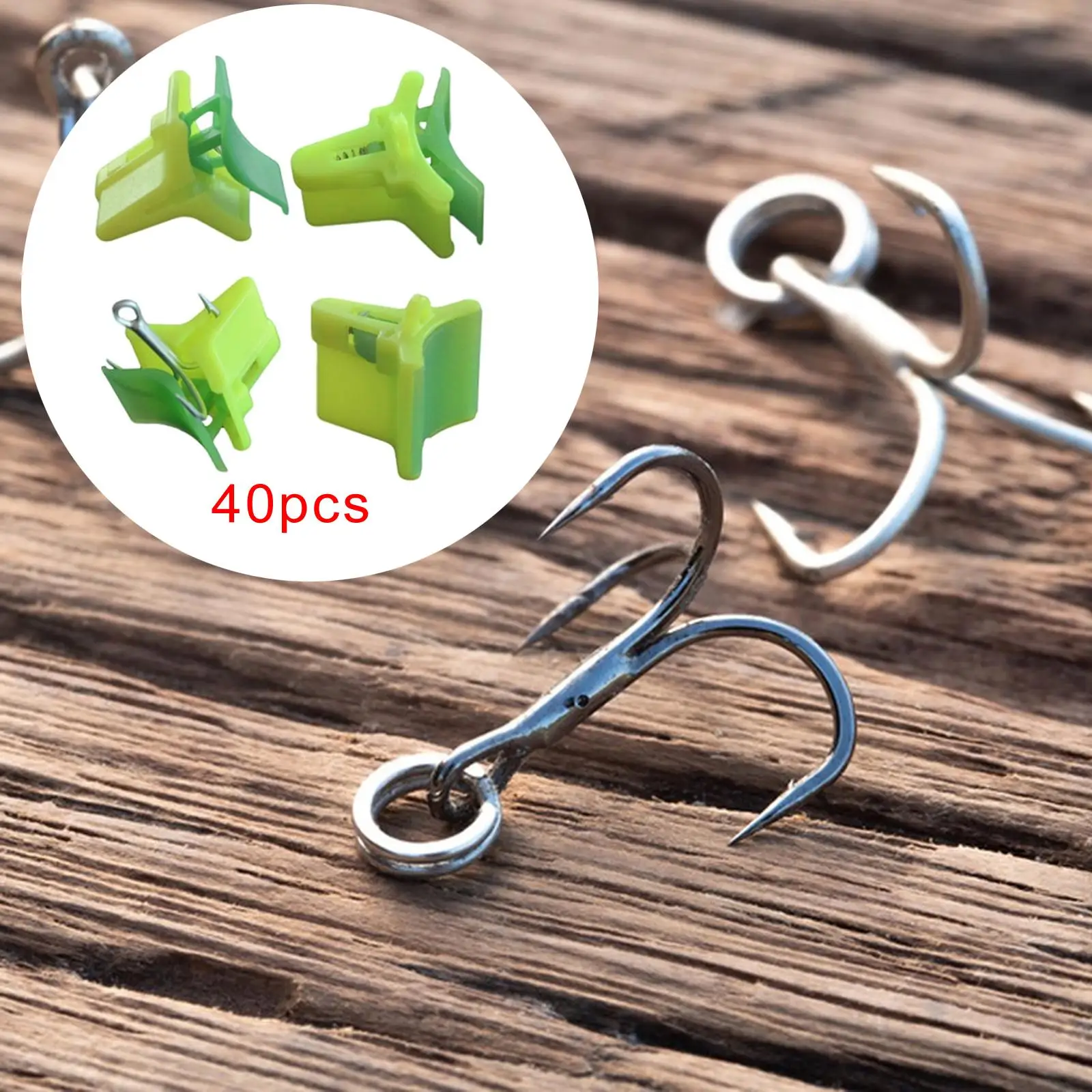 

40Pcs Treble Hook Cover Portable Protect Other Fishing Tackle Strong Easy to Use Protect Fishing Hook Hooks Holder Fishing Tools