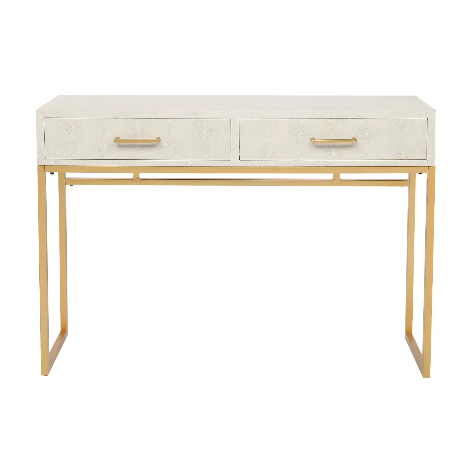 

FCH Crocodile Leather Dressing Table Beige Dresser Computer Desk 106x30.5x76CM[US-Stock]