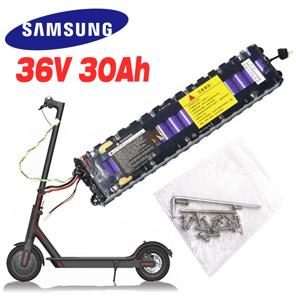 

10S3P 36V 30Ah Xiaomi M356 Special 18650 Lithium Battery Pack 30000mAh 60km Waterproof Bluetooth Communication