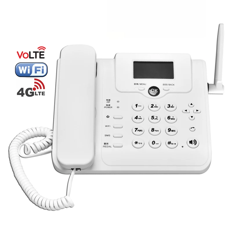 

Network GSM Cordless Fixed Voice Call Desk Telephone Landline Phone LTE Wireless Modem 4g Wifi Router with Sim Card Slot W101W