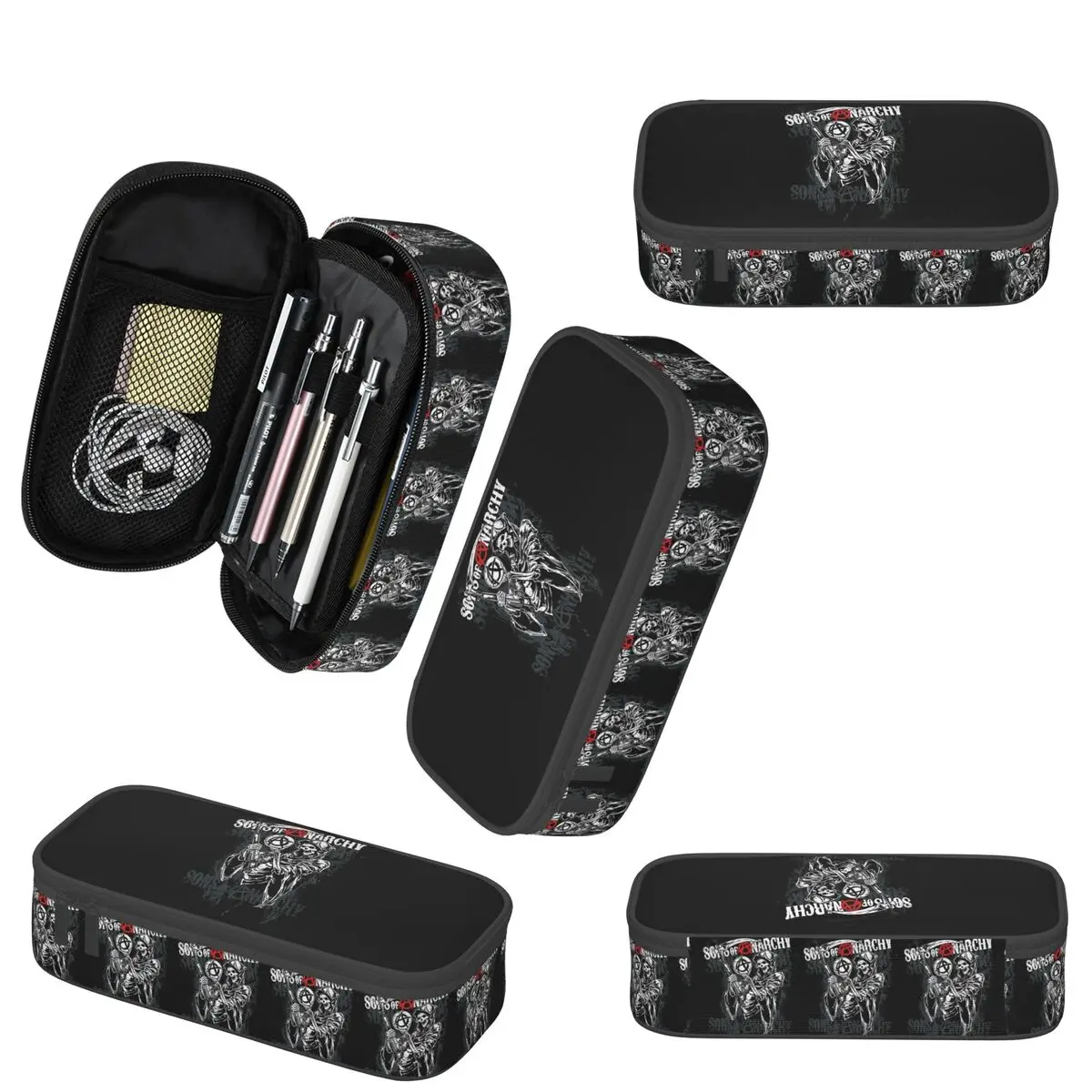 Пенал для школьников The Death Reaper Sons Of Anarchy, коробка для ручек, сумка для канцелярских принадлежностей, держатель для ручек (art.: 3920dac21b57d) - 3920dac21b57d