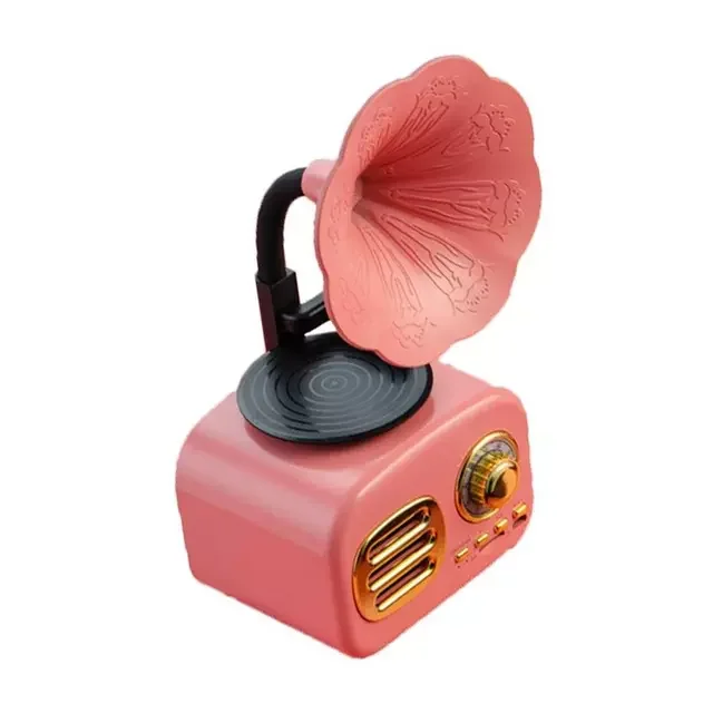 

Portable Outdoor Soundbar Box Support TF Card Music Player Phonograph Style Retro Bluetooth Speaker Mini Wireless Radio Audio