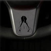 tesla model3 interior modification accessories steering wheel stainless steel turn fur decorative stickers