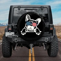 spare tire cover french bulldog jeep tire cover car accessories for jeep girl dog spare tire cover jeep accessories merica