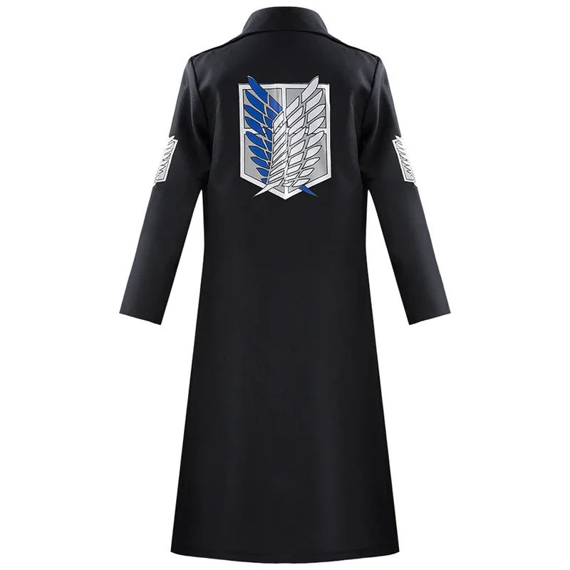 Аниме Атака Титанов Косплей Плащ Пальто Shingeki no Kyojin Rivaille Mikasa Eren Куртка Длинный