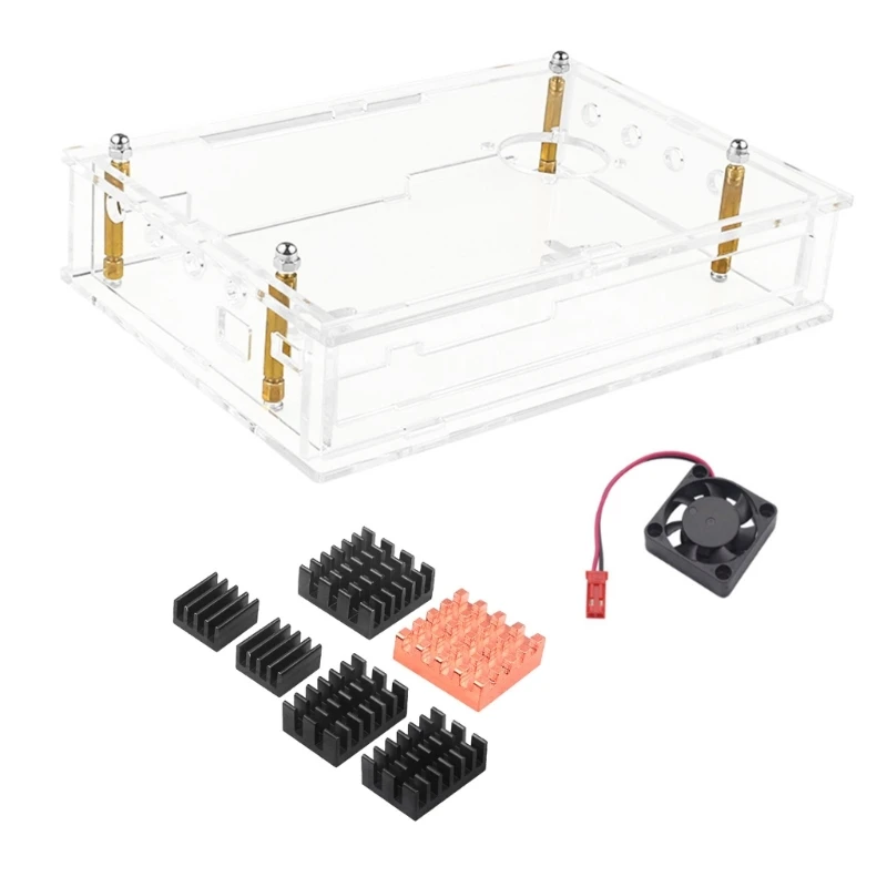 

Fully Vented Acrylic Cover with Cooling Fan Heatsink for Banana Enclosure Dropship