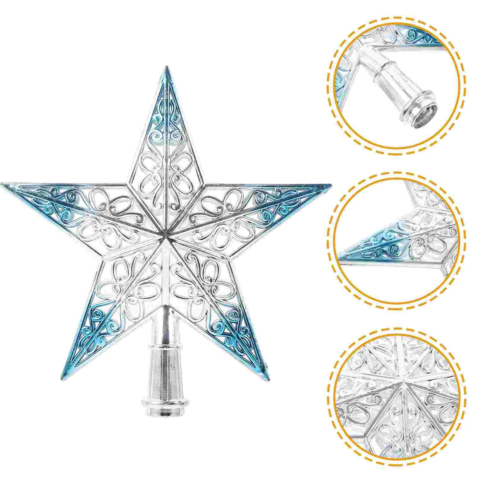 

Christmas Tree Star Topper Starparty Decoration Tree toppers Blue Decorchraitmas Supplies Favors Patriotic Christmas Decoration