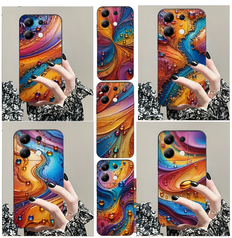 Для Xiaomi POCO C 31 G 50 NEO 2 3 4 5 65 M F 51 55 X PRO S GT 6 NFC TPU Черный Мягкий чехол для телефона