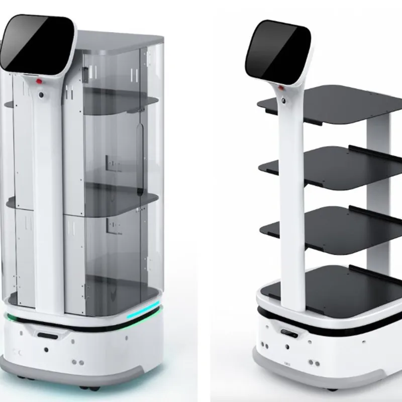 

smart remote control self driving waiter auto serving restaurant food delivery robot
