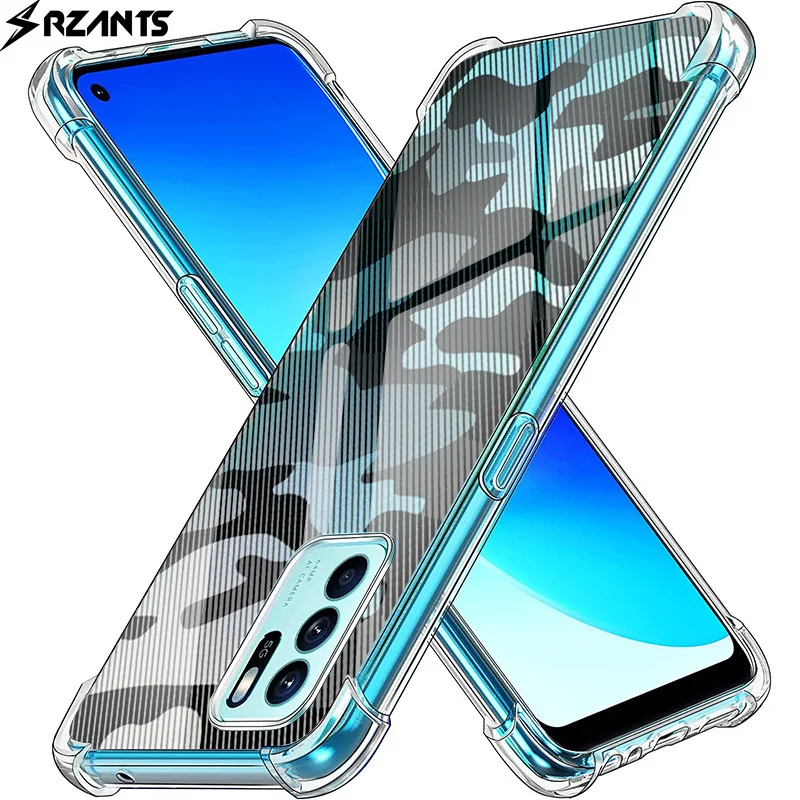 

Case for OPPO Reno 6 Z 5G Mobile Phone Shell Translucent Four Corners Anti-fall