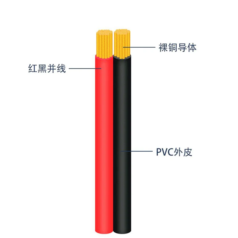 1 м 2-контактный 20AWG 22AWG 24AWG удлинительный электрический провод кабельный разъем