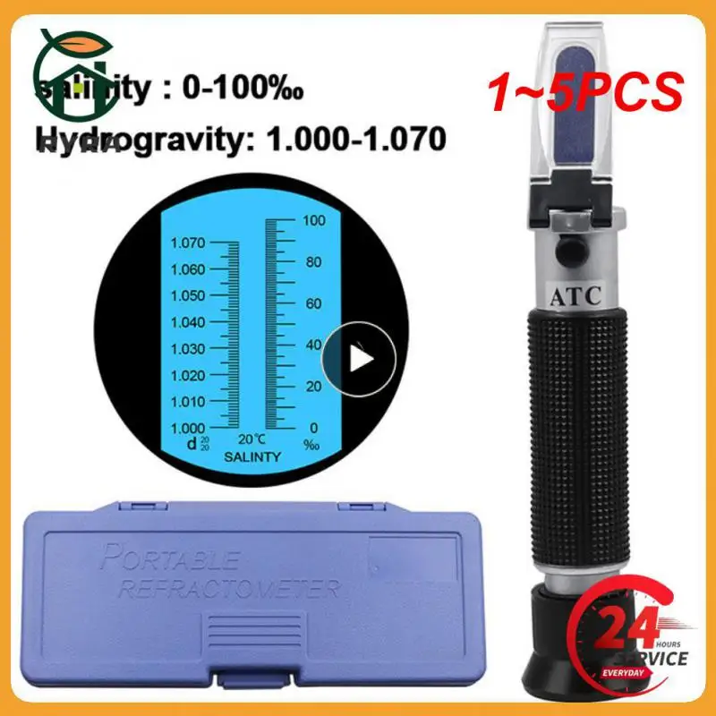 

1~5PCS Handheld Refractometer sugar concentration meter densimeter 0-32% Brix Saccharimeter Sugar Tester Fruits Grapes ATC