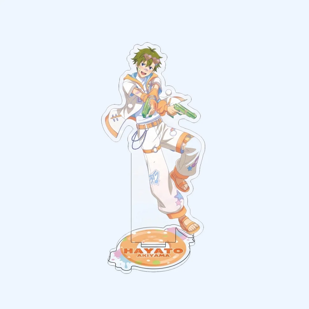 Фото Акриловая подставка-брелок The Idolm@ster SideM: Шики Натсуки, Харуна Рен (чиби-фигурки) для рабочего стола, декоративное украшение №3