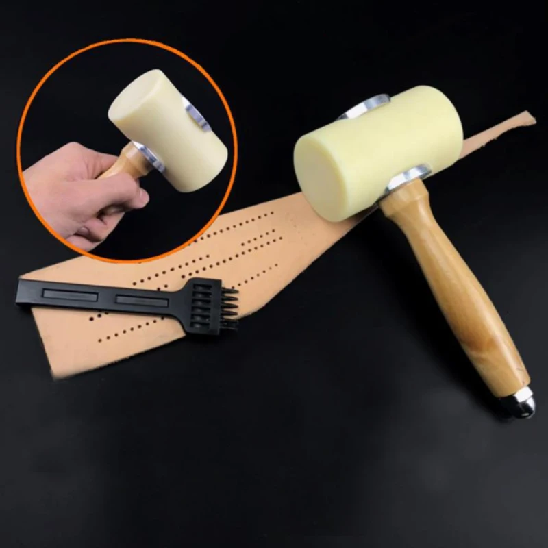 

Молоток для резьбы по коже, рукоделие для резания, шитья, инструменты для изготовления седла, инструменты для работы с кожей, наборы принадл...