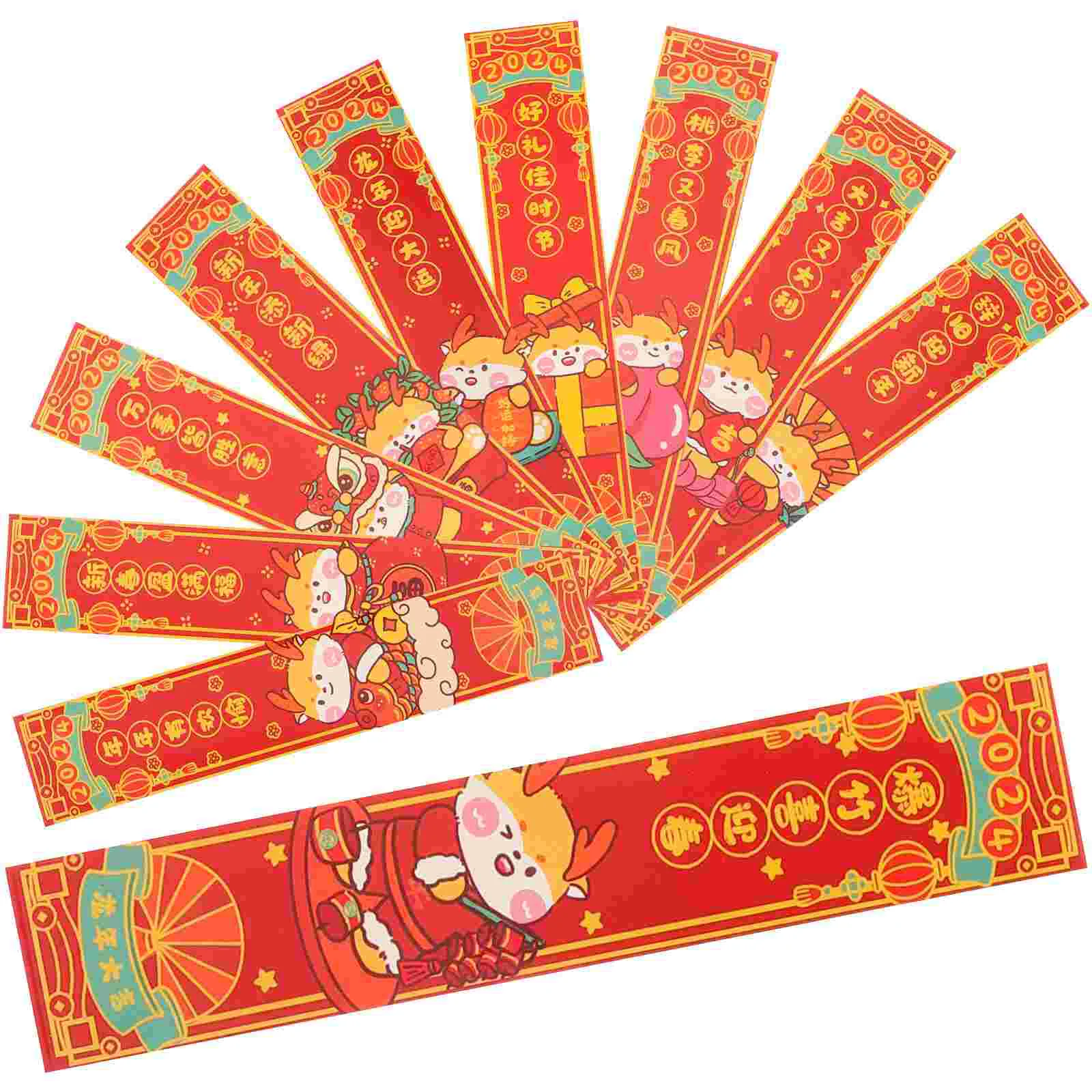 

Red Packet Lottery Party Money Pouch Envelopes Packets Pockets Dragon Pattern Year Chinese