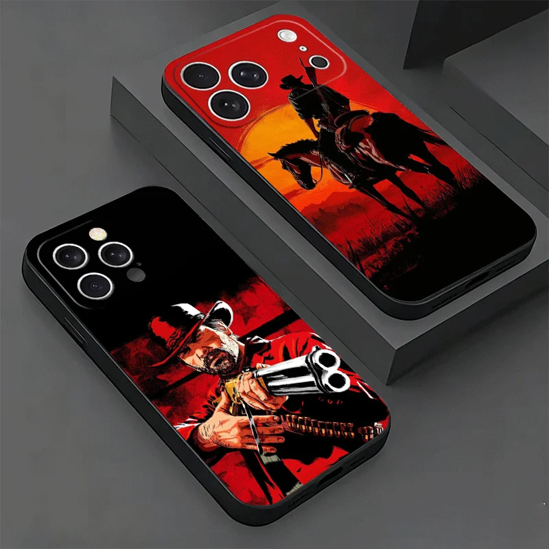 Фото Чехол для телефона Red Dead Redemption для iPhone 17 Air, 16, 15 Plus, 11, 14 Pro Max, 17E, 16E, 13, 12, 7, XS, X, 8, SE с индивидуальным дизайном №2