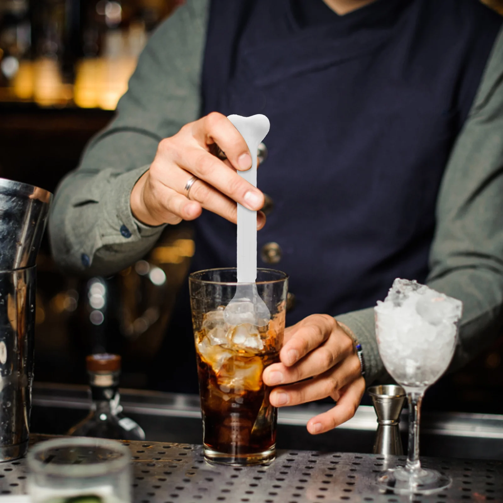 Наклейка с изображением оленя палочка для смешивания костей палочки в форме