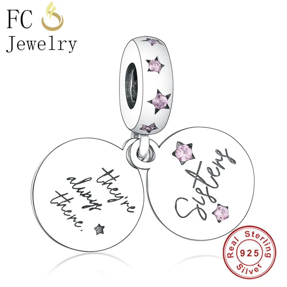 

FC ювелирные изделия подходят оригинальные брендовые Подвески браслет 925 пробы серебряные буквы они все равно Звездные бусины изготовление Berloque 2020