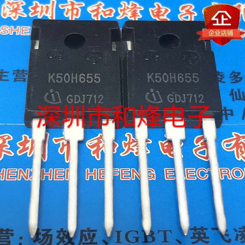 

Free shipping K50H655 IKW50N65H5 TO-247 650V 50A 10PCS